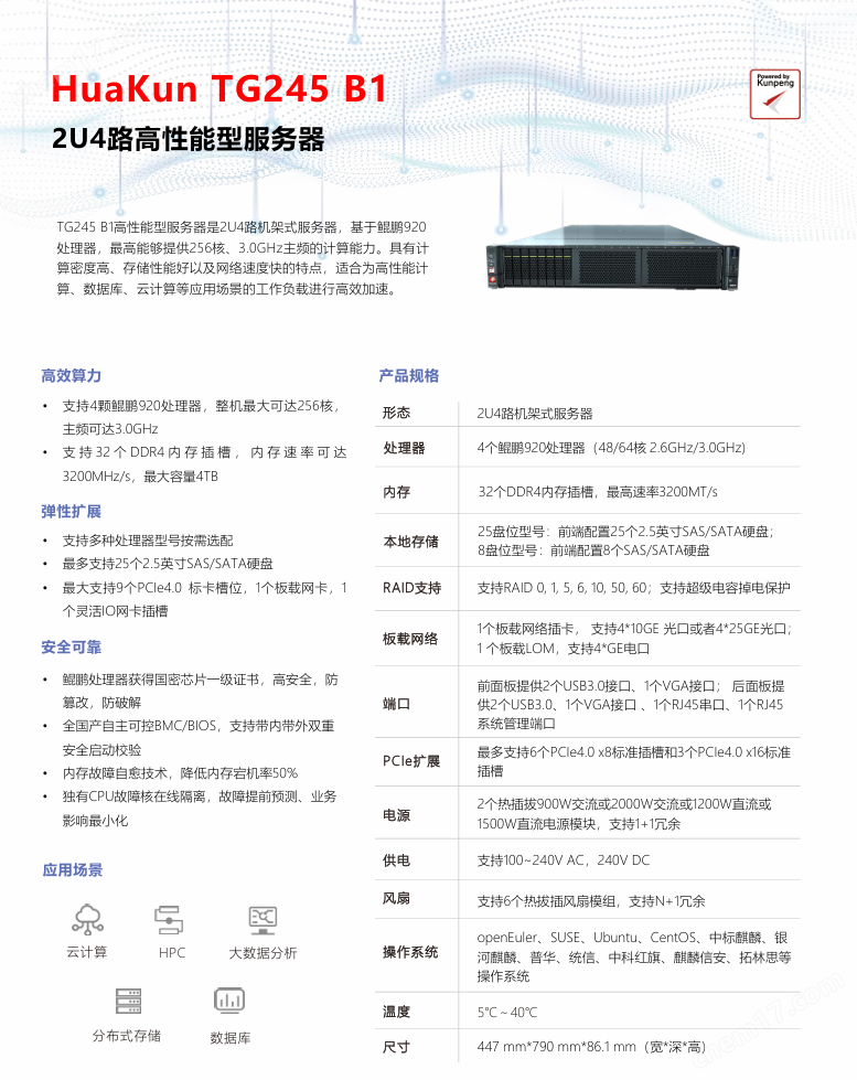 B1高性能型服務(wù)器