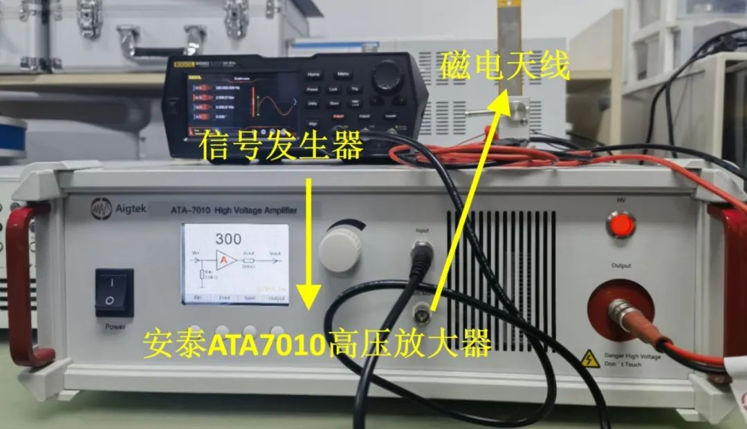 高压放大器在激励低频可重构磁电天线中的应用